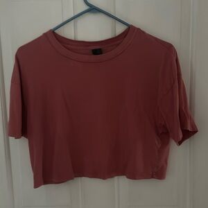 Red crop top
